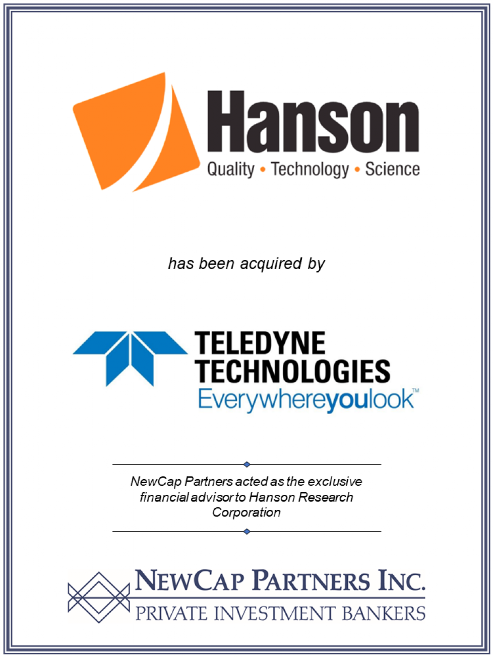 Hanson Research | NewCap Partners Inc.